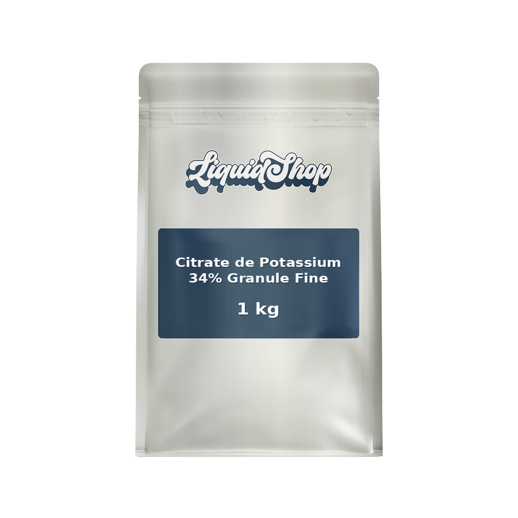 Citrate de Potassium 34% Granule Fine — poudre de qualité alimentaire en vrac, sac LiquidShop Canada