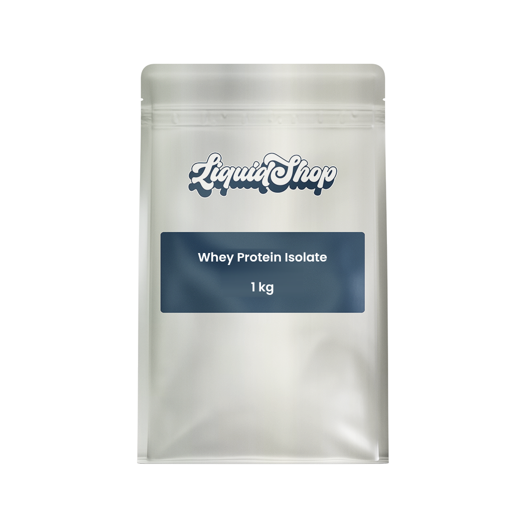 Whey Protein Isolate (WPI) bulk food-grade unflavoured powder, 1 kg resealable pouch — LiquidShop Canada