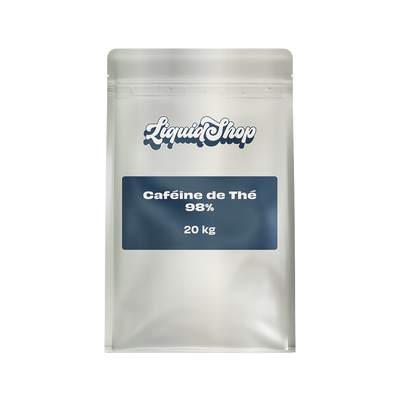 Caféine de Thé 98% — poudre de qualité alimentaire en vrac, sac LiquidShop Canada