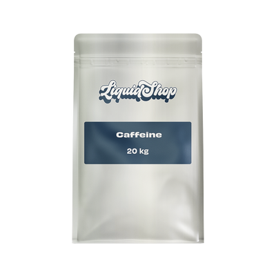 Caffeine Anhydrous bulk food-grade powder bag — LiquidShop Canada