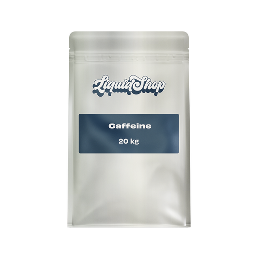 Caffeine Anhydrous bulk food-grade powder bag — LiquidShop Canada