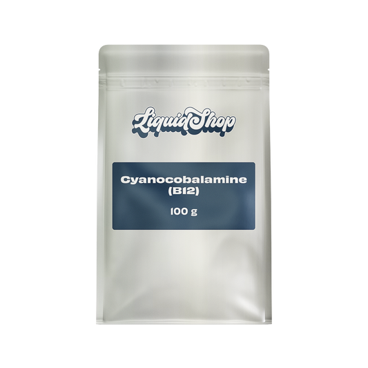 Cyanocobalamin Vitamin B12 bulk food-grade powder bag — LiquidShop Canada