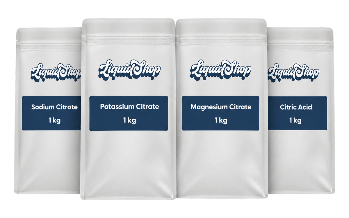 Electrolyte citrates kit — sodium citrate, potassium citrate, magnesium citrate and citric acid, 1 kg pouches