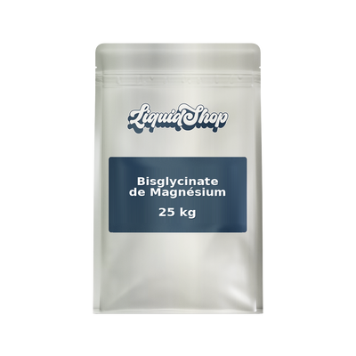 Bisglycinate de Magnésium Chélaté — poudre de qualité alimentaire en vrac, sac LiquidShop Canada