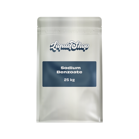 Sodium Benzoate bulk food-grade preservative powder bag — LiquidShop Canada